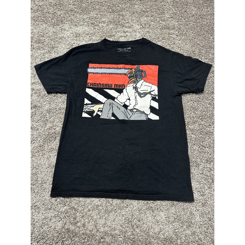 Chainsaw Man Black T Shirt Men's Size Small Tee Crunchyroll Anime Japan Manga